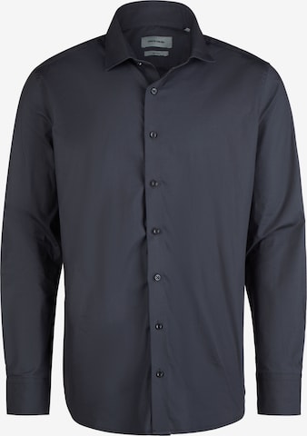 Coupe slim Chemise business PIERRE CARDIN en bleu : devant