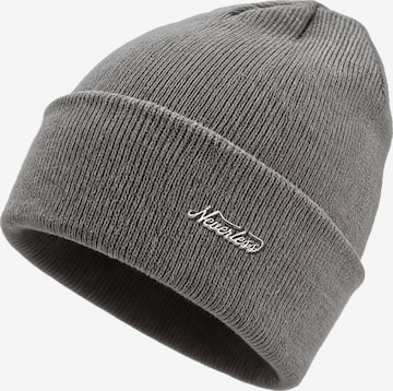 Neverless Mütze '36940' in Grau: Vorderseite