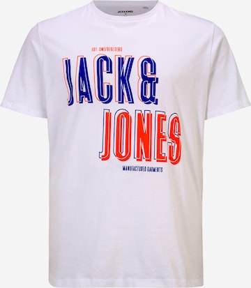 Jack & Jones Plus Koszulka 'COAST' w kolorze biały: przód