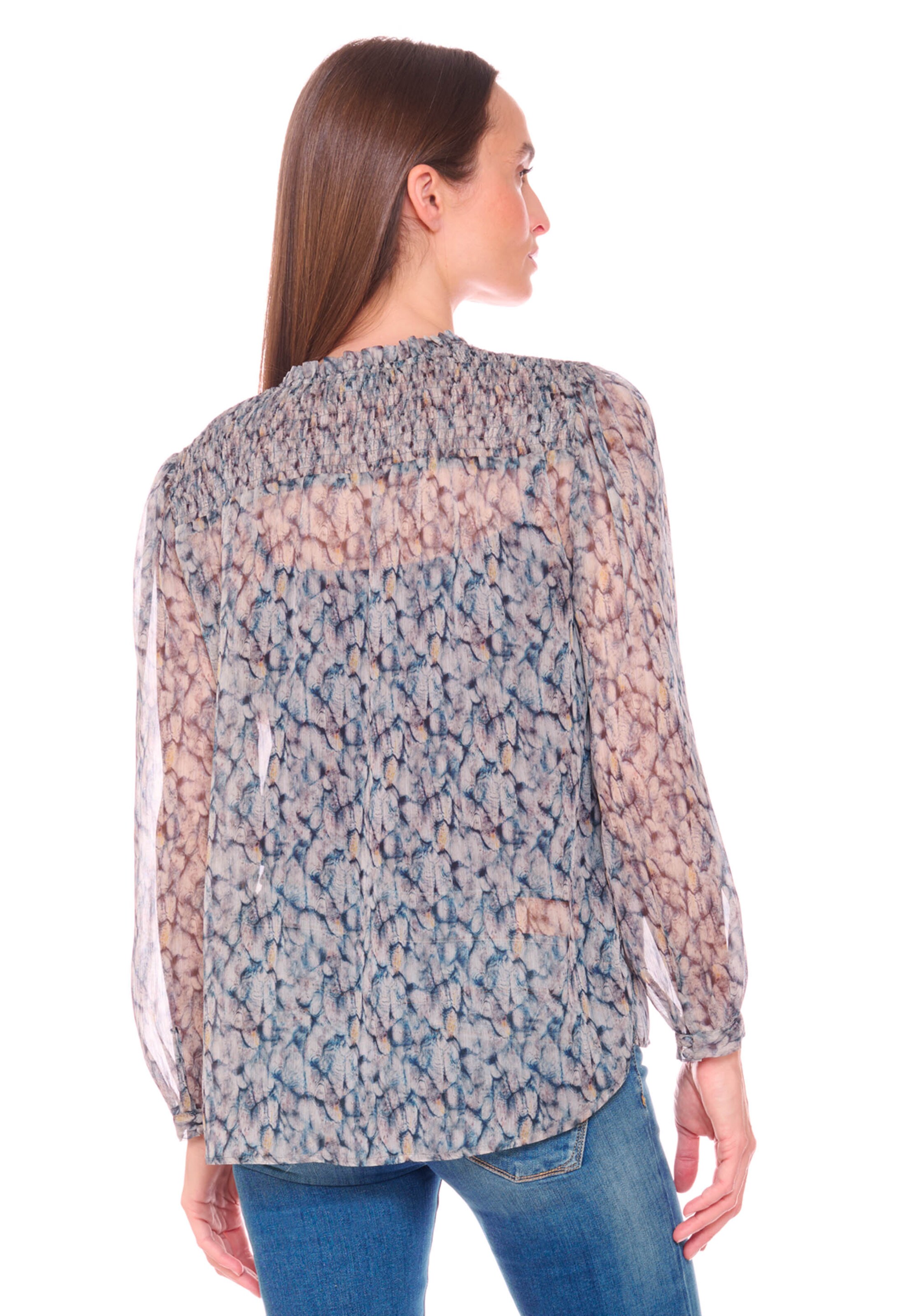 Chemisier Le Temps Des Cerises en bleu