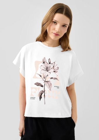 QS T-Shirt in Weiß: Vorderseite