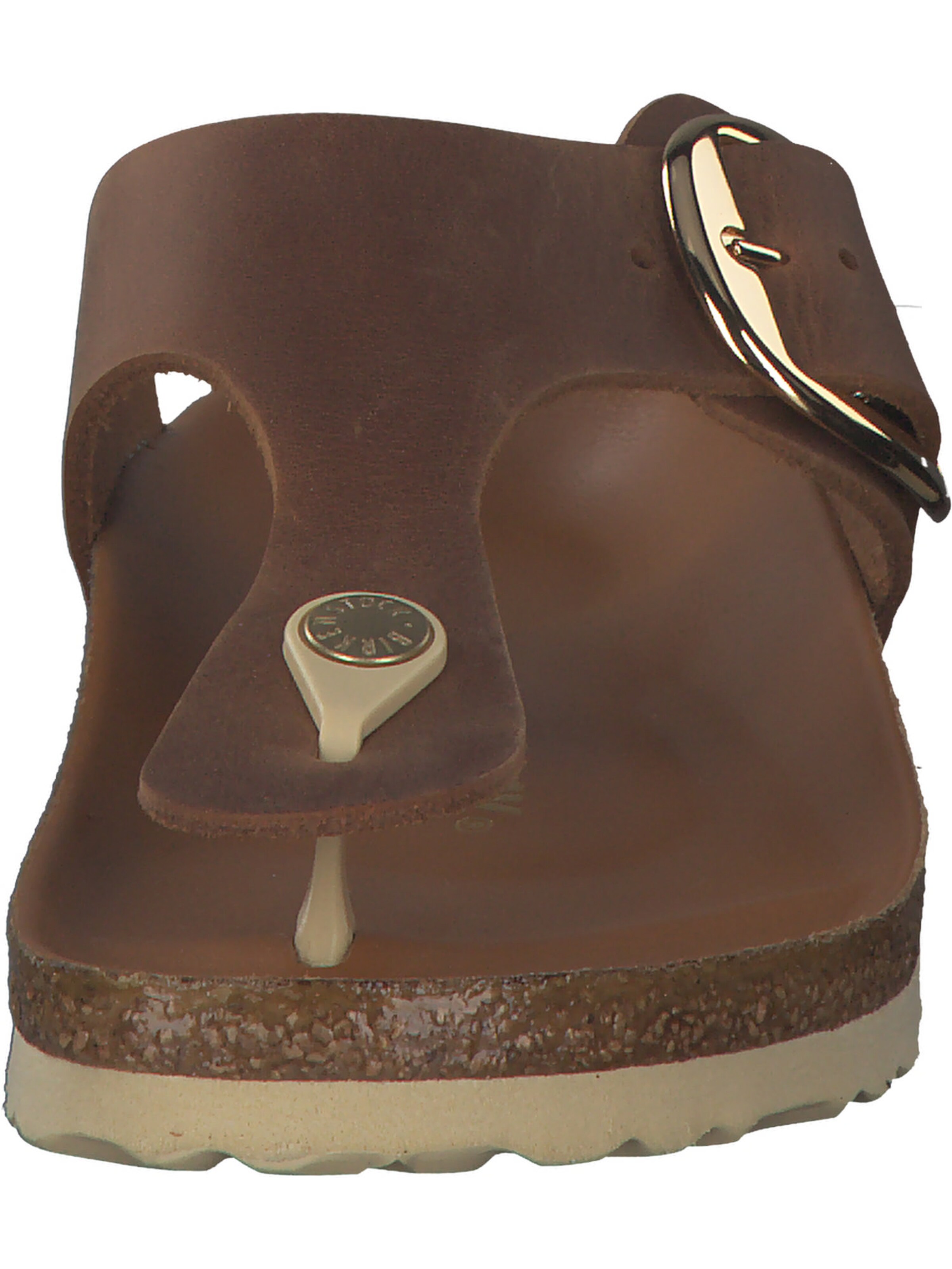 BIRKENSTOCK Zehentrenner 'Gizeh Big Buckle' in Braun