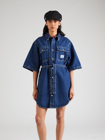 Calvin Klein Jeans Kleid in Blau: Vorderseite