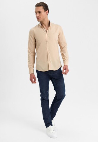 Jimmy Sanders - Slim Fit Camisa em bege