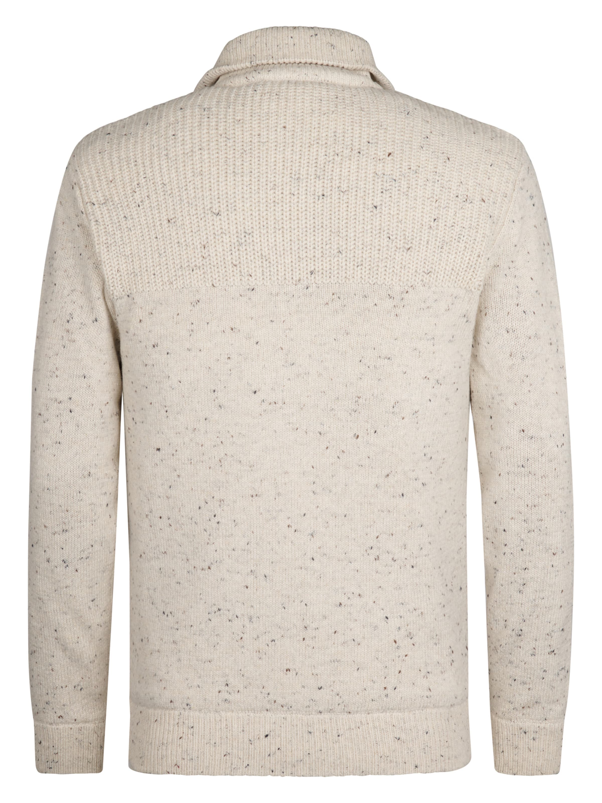 Petrol Industries Knit Cardigan in Beige