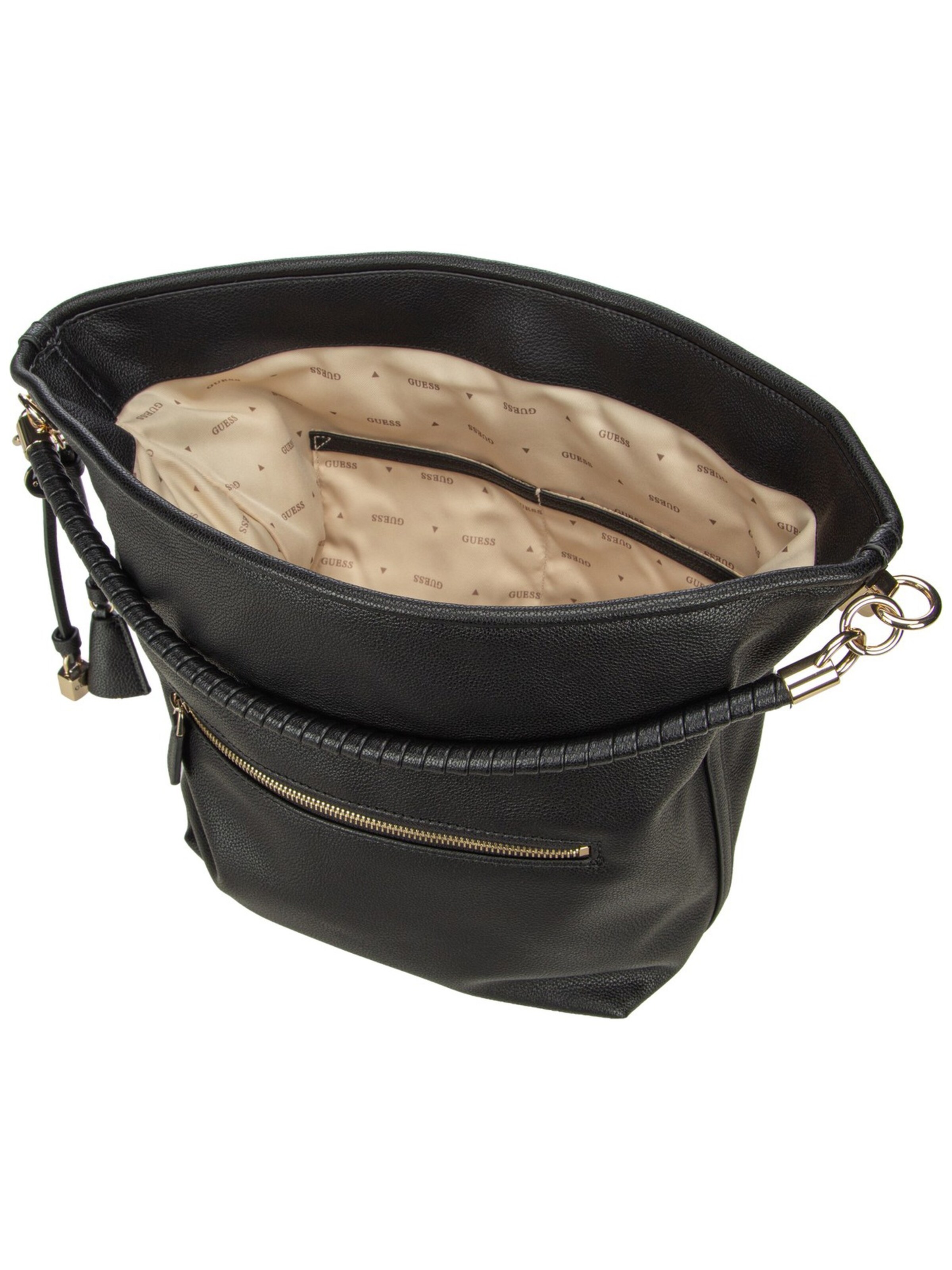 GUESS Schultertasche 'Danya' in Schwarz