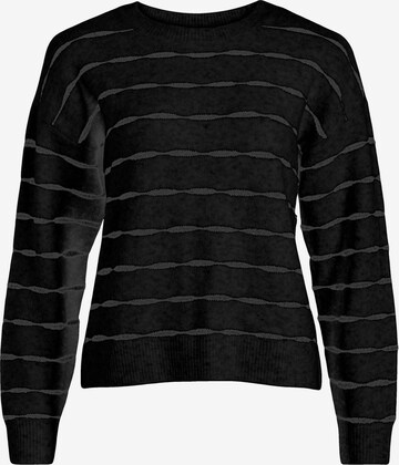 VILA Sweater 'PLATINA' in Black: front