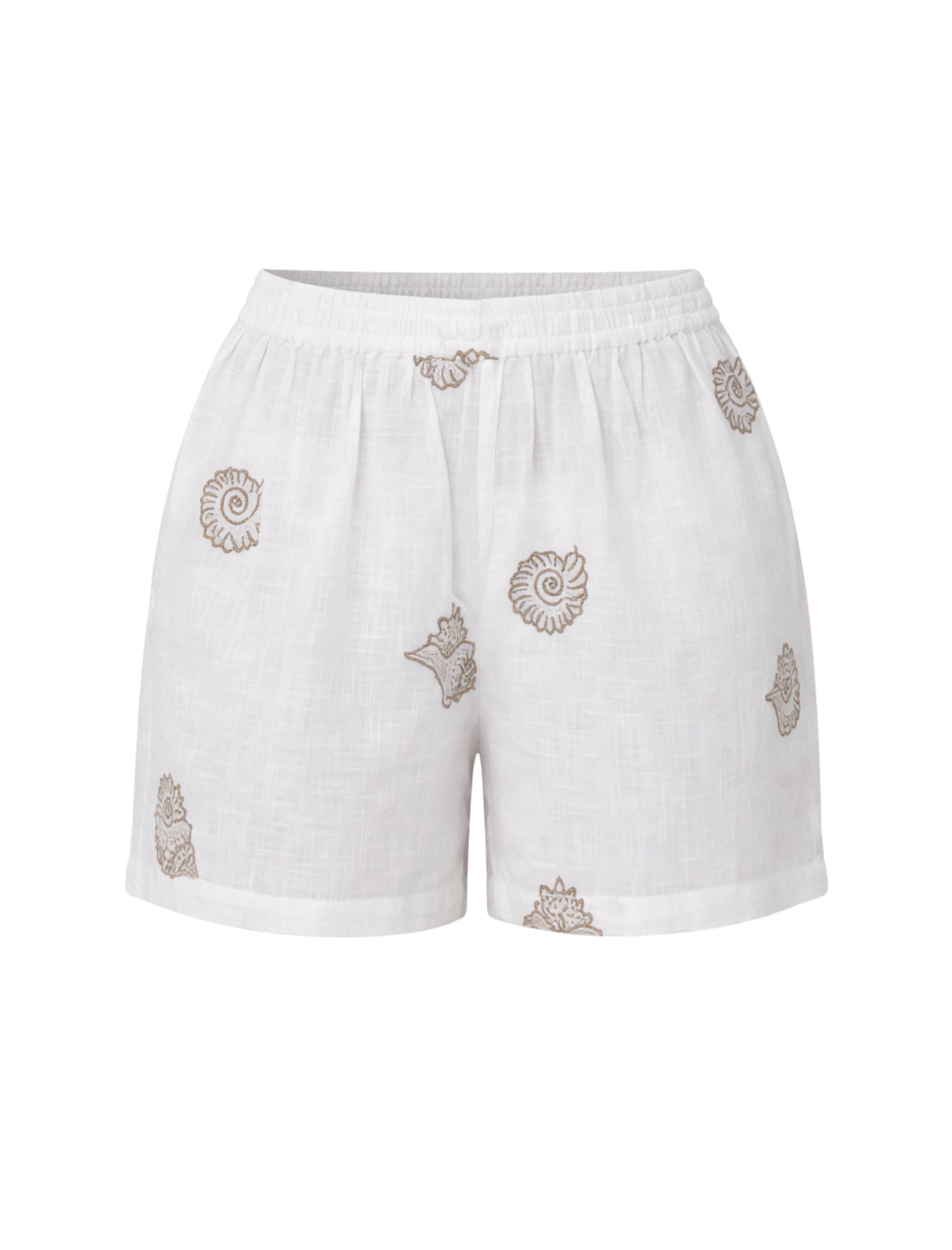 Loosefit Pantalon South Beach en blanc : devant