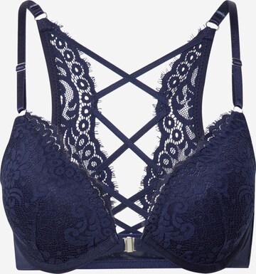 Hunkemöller - Clásico Sujetador 'Cardi' en azul: frente