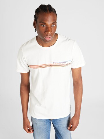 T-Shirt 'HAKE' Ragwear en blanc : devant
