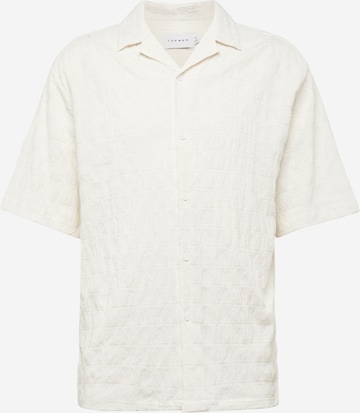 TOPMAN Comfort Fit Skjorta i beige: framsida