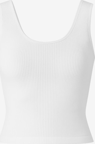 Top 'RIBBIA' di fashionshowcase in bianco: frontale