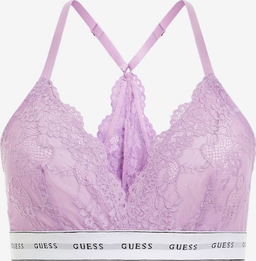 GUESS Triangle Bra in Purple: front