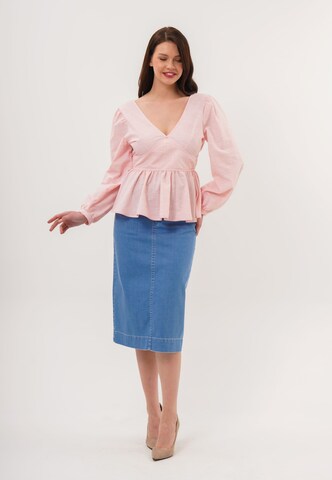 FRESHLIONS Blouse 'Brielle' in Roze