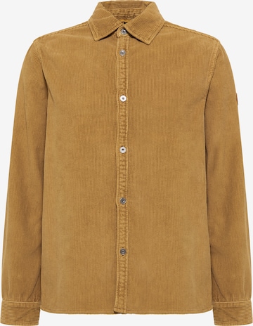 DreiMaster Vintage Button Up Shirt in Brown: front