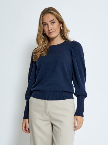 Peppercorn Trui 'Anissa' in Blauw: voorkant