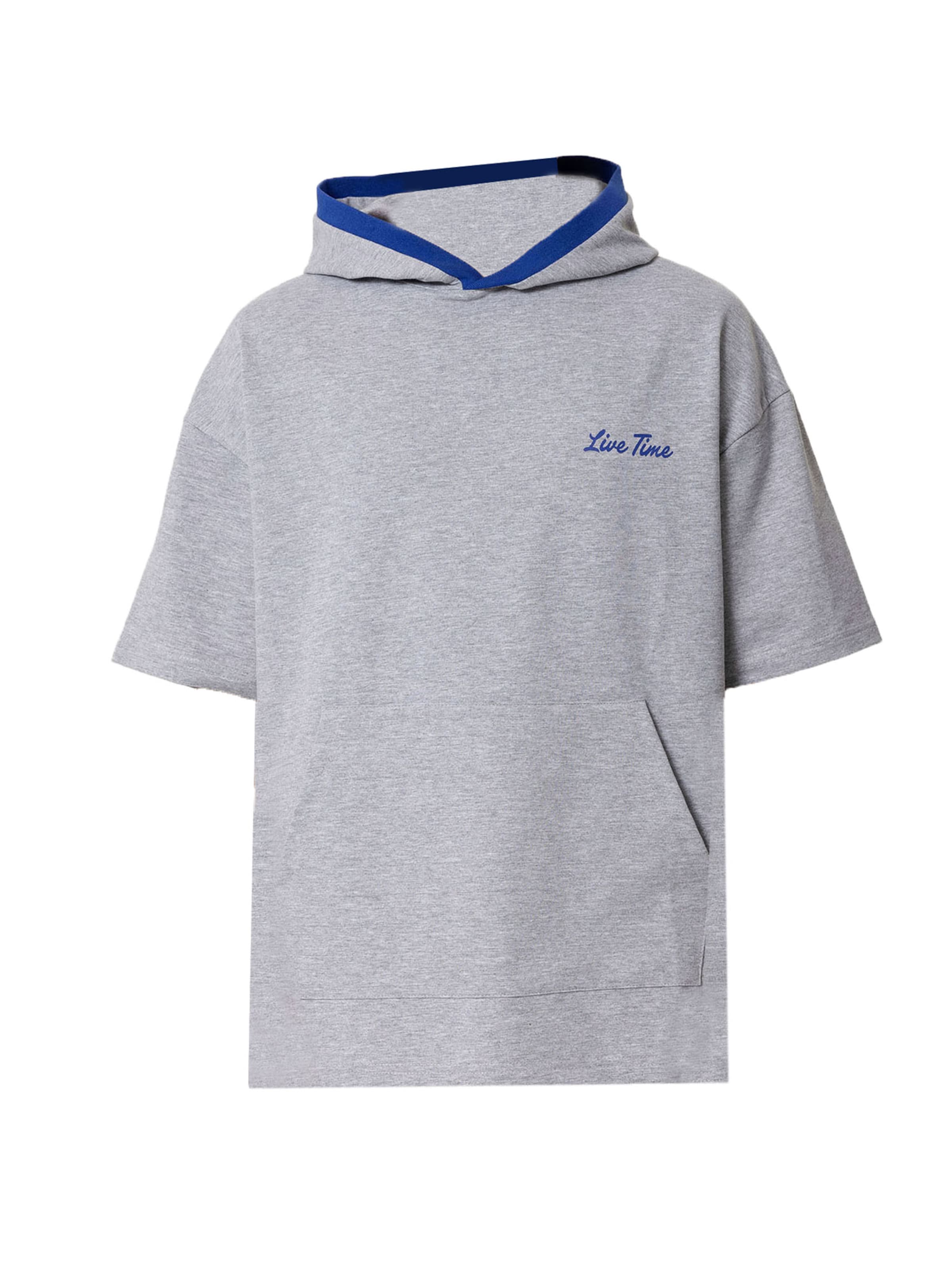 VAMOS CLO Szeroka nogawka Spodnie w kolorze szary: przód