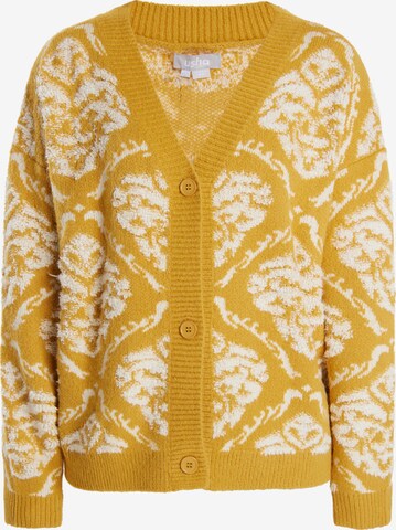 Cardigan Usha en jaune : devant