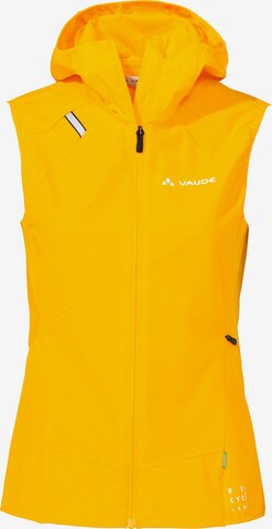 VAUDE Sportbodywarmer 'W Scopi VE' in Geel: voorkant