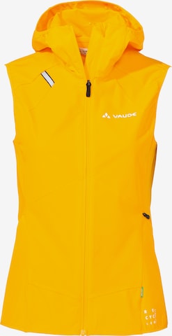 VAUDE Sportbodywarmer 'W Scopi VE' in Geel: voorkant