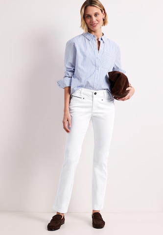 STREET ONE Slimfit Hose in Weiß: Vorderseite