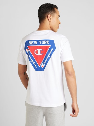 T-Shirt Champion Authentic Athletic Apparel en blanc : devant