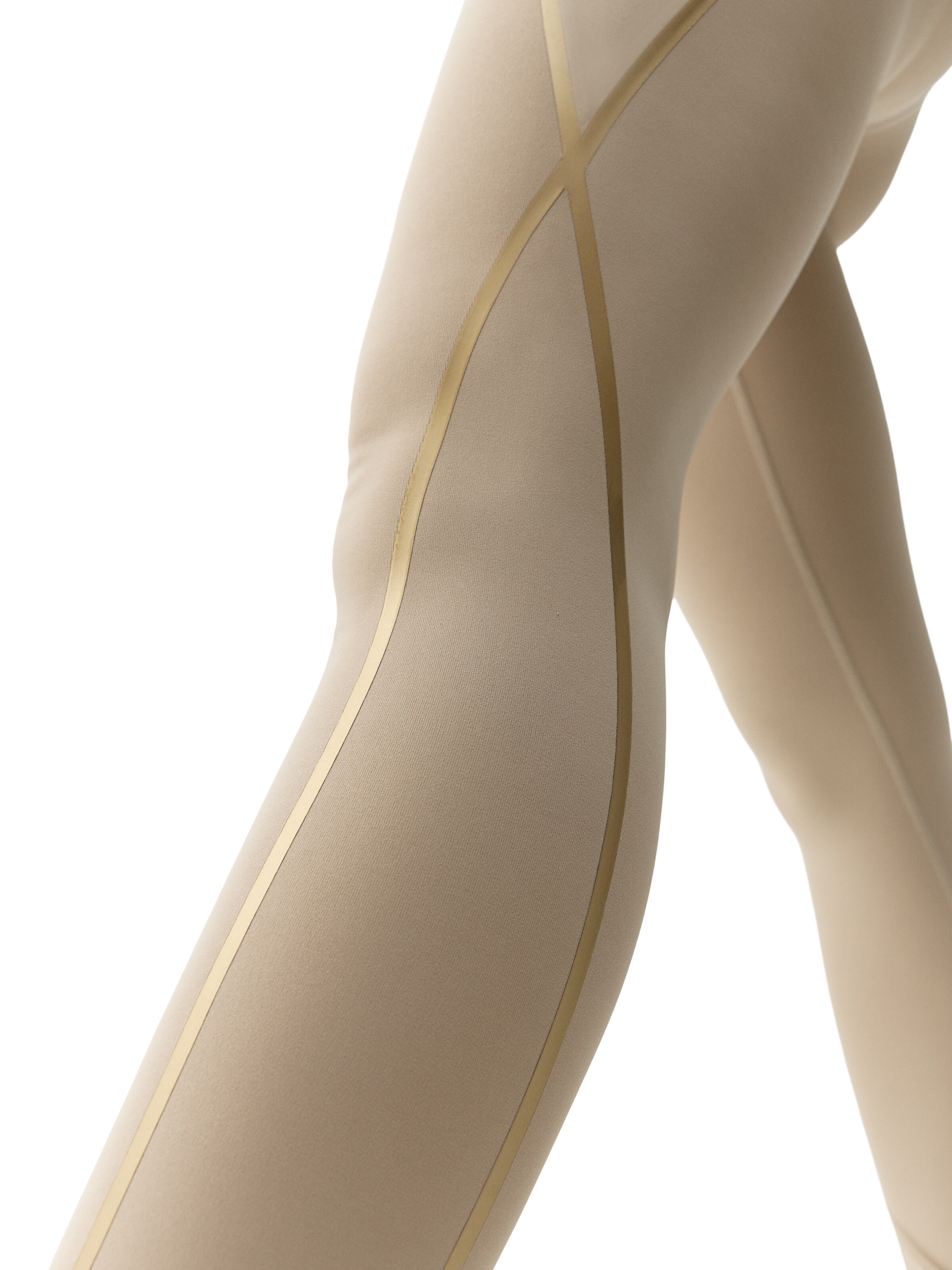 Born Living Yoga Regular Leggings ' Gold ' in Beige