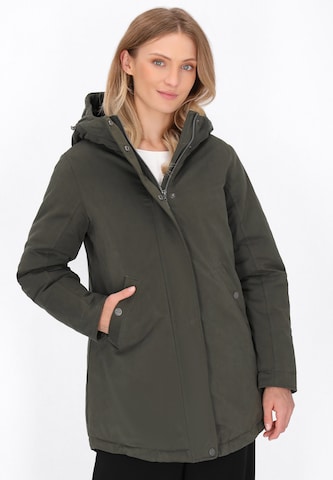 DreiMaster Klassik Winter parka 'Classic' in Green: front