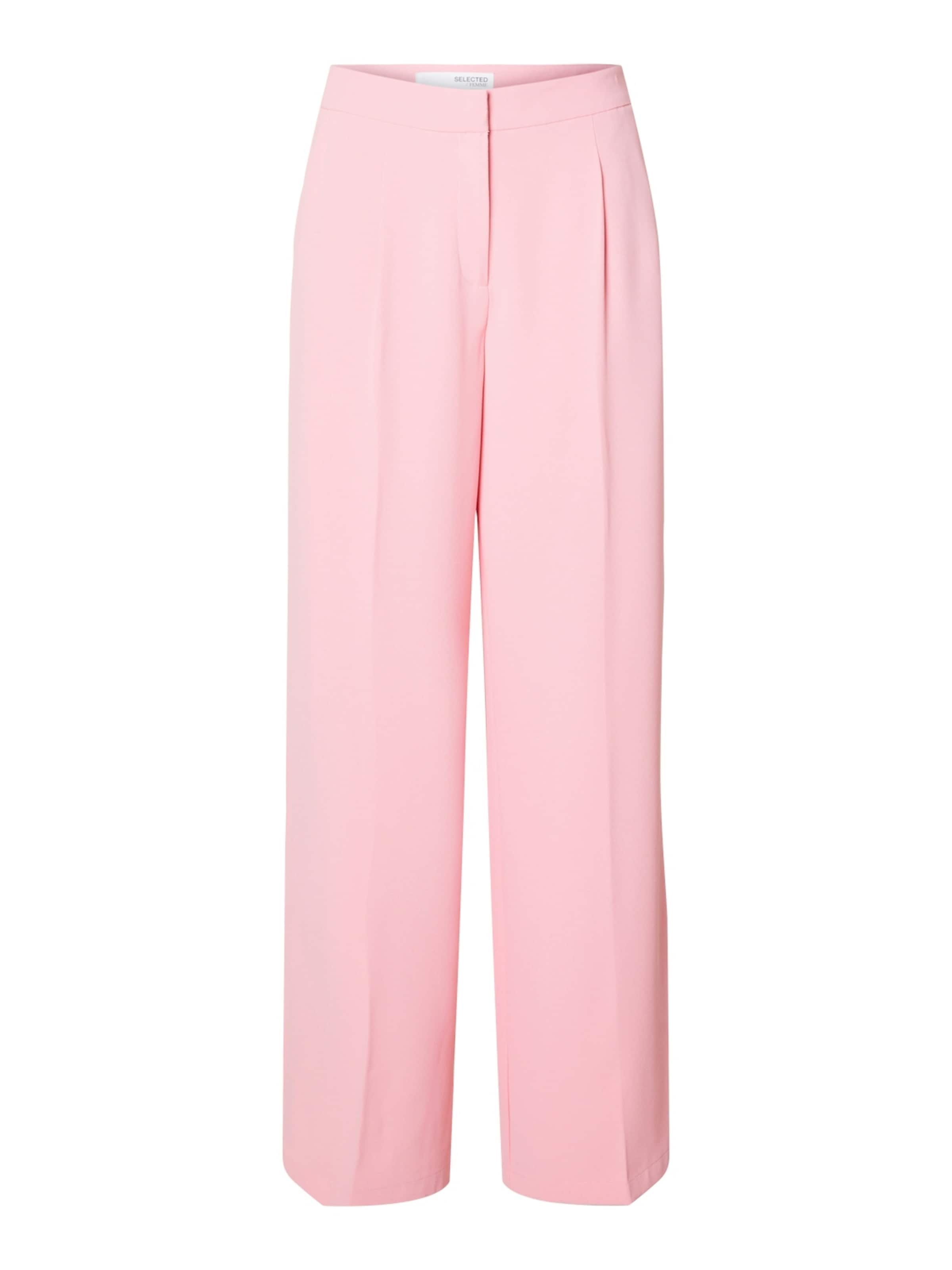 Pantalon à plis 'TINNI' SELECTED en rose : devant