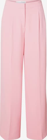 SELECTED - Pantalón de pinzas 'TINNI' en rosa: frente