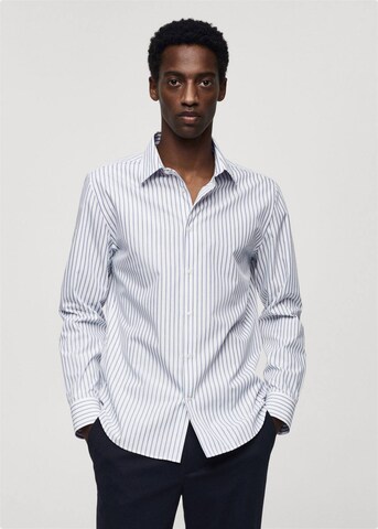 MANGO MAN Slim fit Button Up Shirt 'Sanlucar' in White: front