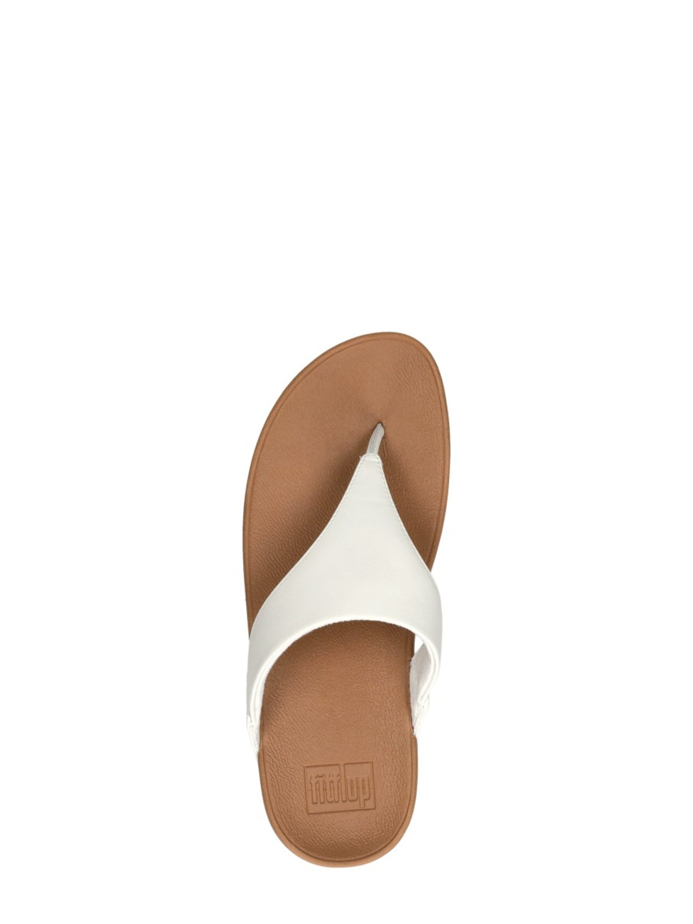 Séparateur d'orteils 'Lulu Leather Toepost' FitFlop en blanc