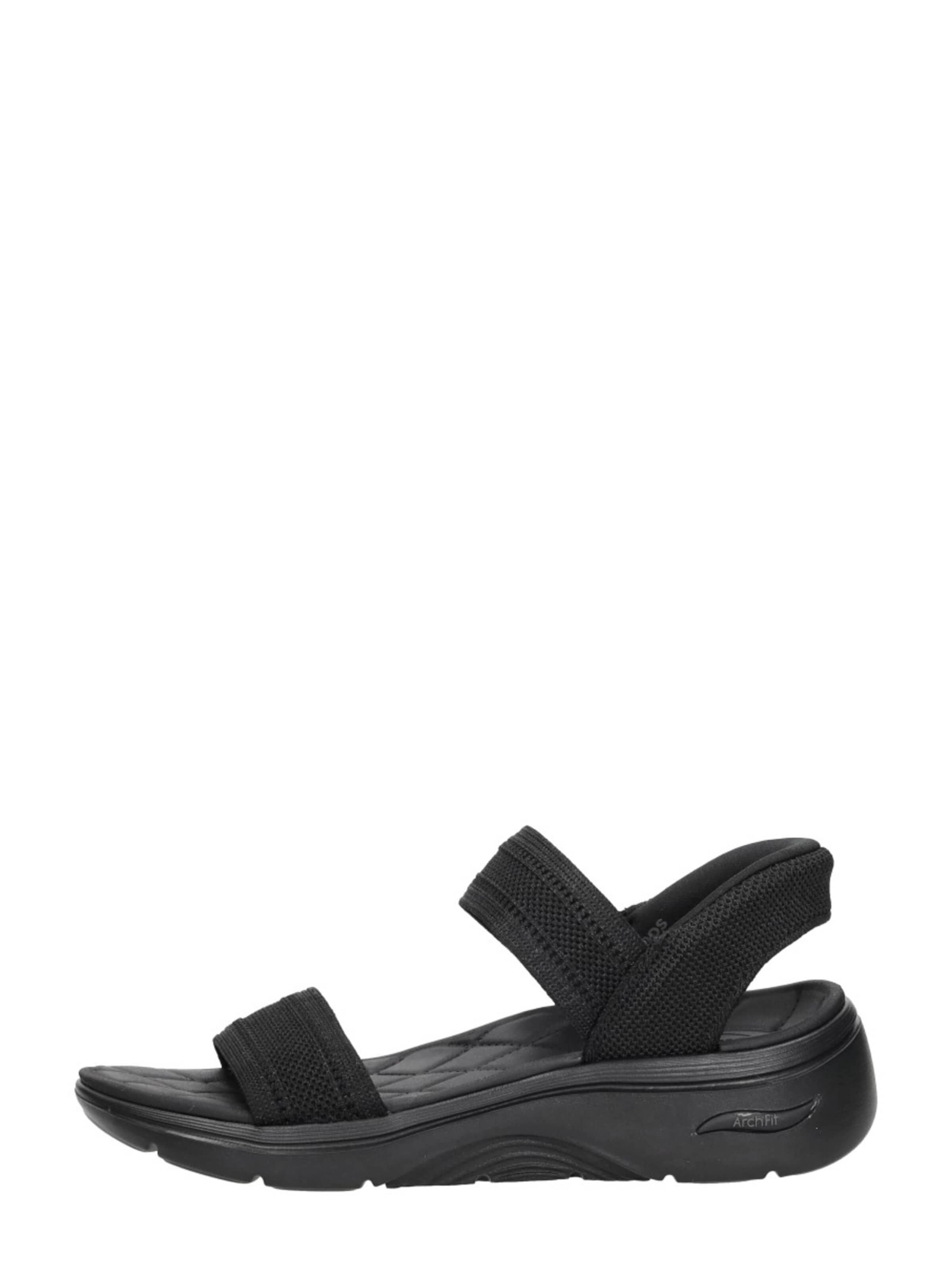 SKECHERS Sandaal 'Slip-Ins: Go walk Arch Fit 2.0' in Zwart: voorkant