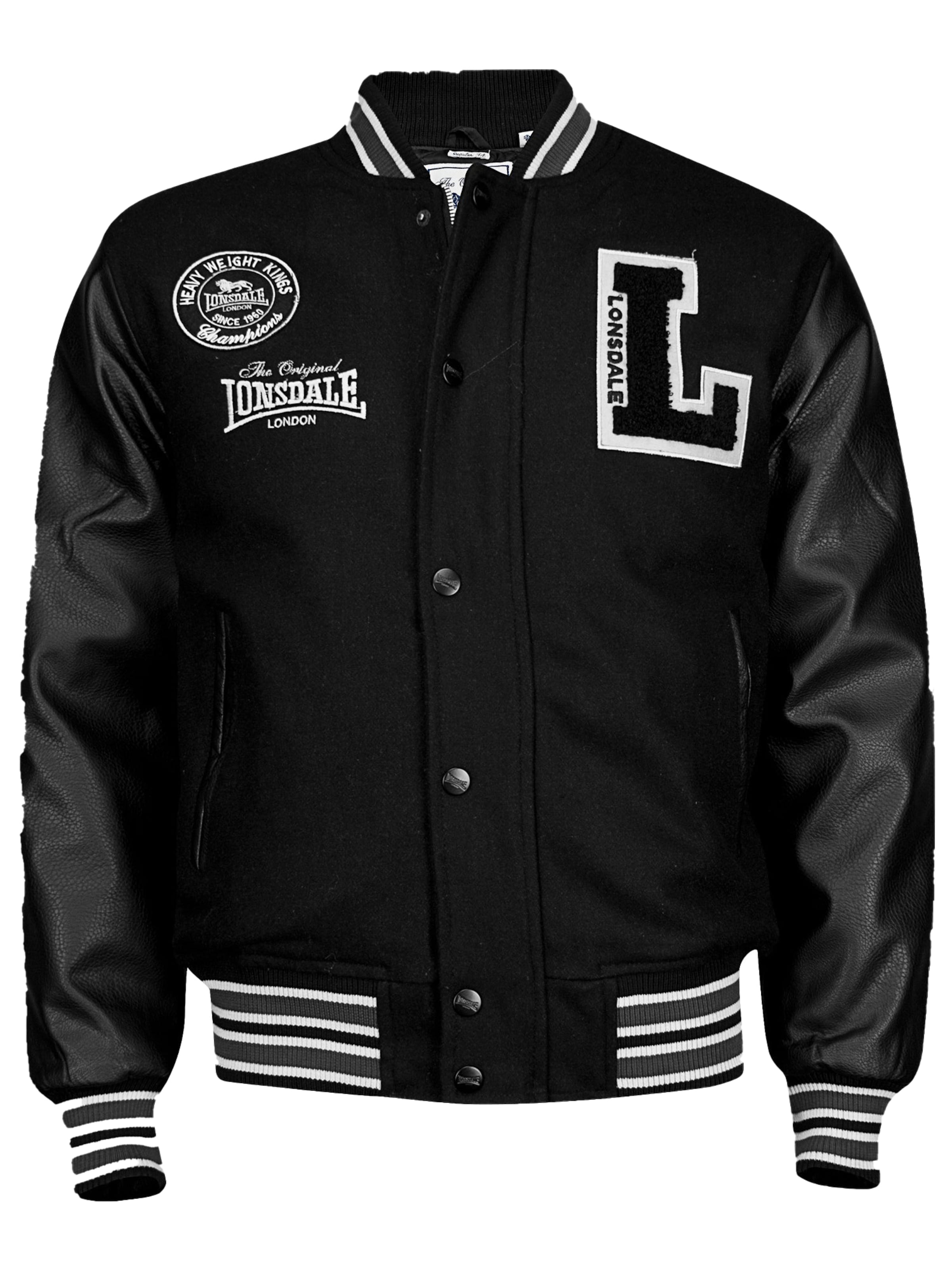 LONSDALE Tussenjas 'Ocford' in Zwart