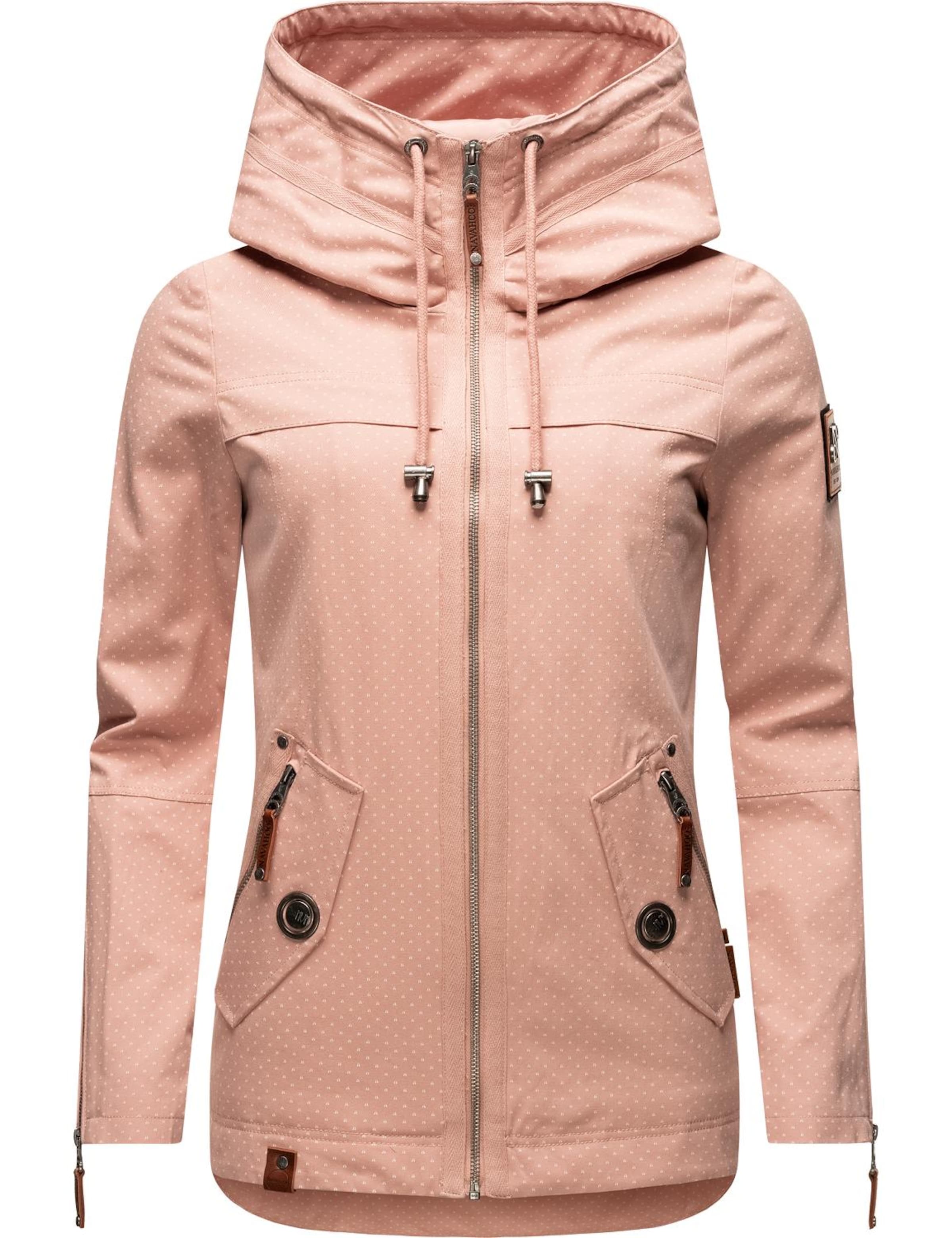 NAVAHOO Φθινοπωρινό και ανοιξιάτικο μπουφάν 'Wekoo' σε ροζ: μπροστά