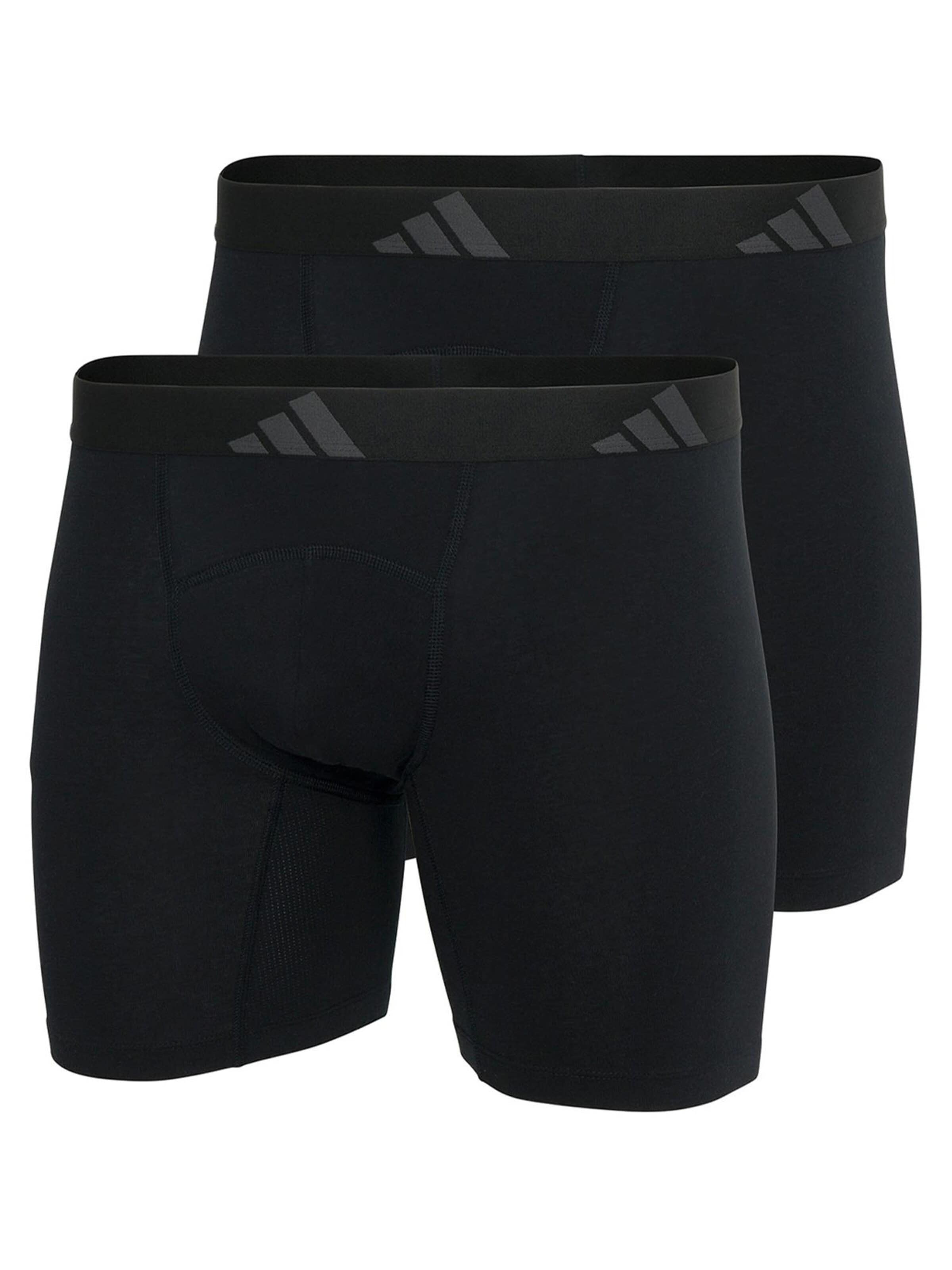 ADIDAS SPORTSWEAR Boxerky 'Active Flex Cotton Ergonomic' – černá: přední strana
