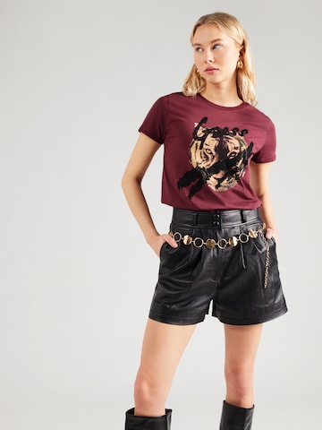 T-shirt GUESS en rouge : devant