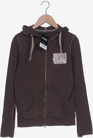 NAPAPIJRI Sweatshirt & Zip-Up Hoodie in S in Brown: front