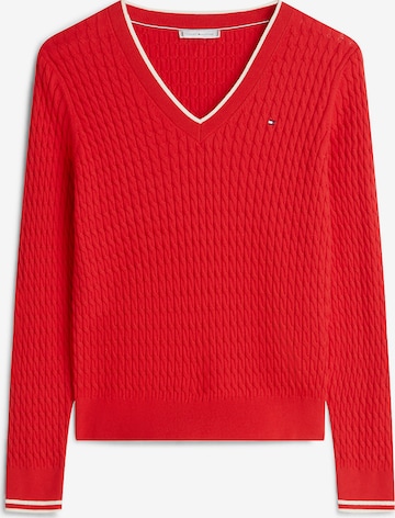 raudona TOMMY HILFIGER Megztinis: priekis