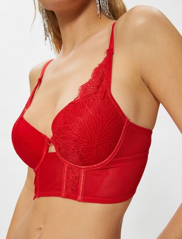 Koton Push-up Bra in Red