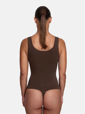 cfab (formerly creamy fabrics) Shapingbody 'Tank Bodysuit Sculpting Shapewear mit String' in Bruin