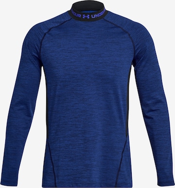 UNDER ARMOUR Performance Shirt 'Twist Mock' in Blue: front