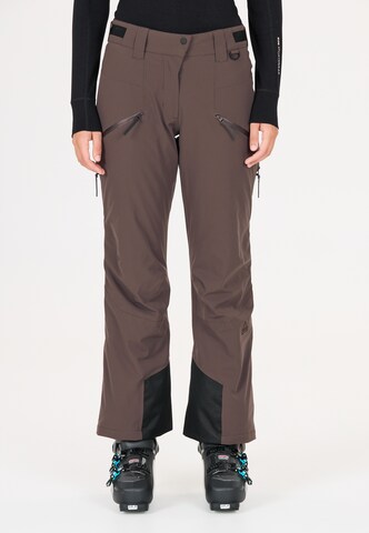 SOS Regular Workout Pants 'Cosmos' in Brown: front