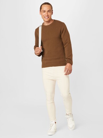 Casual Friday Sweater 'CFKarl' in Brown