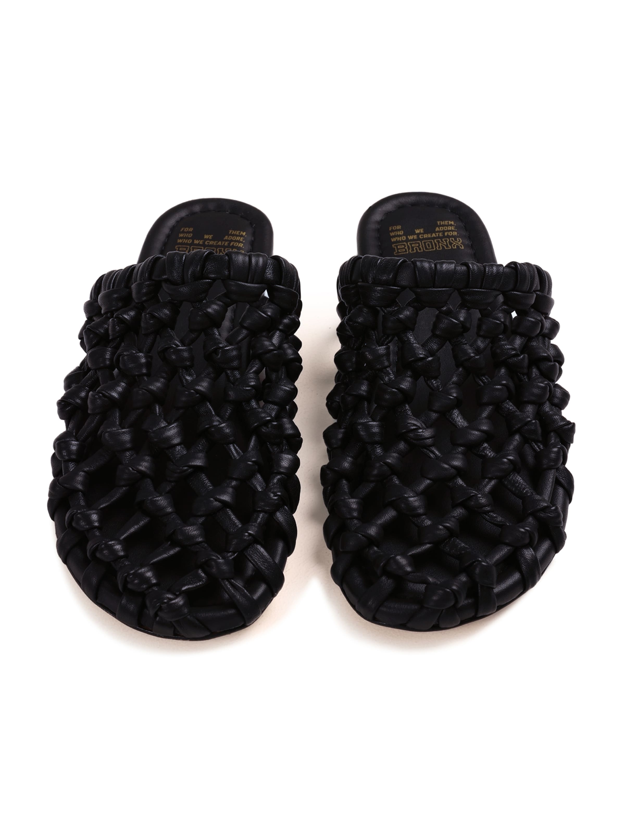 BRONX Nizki natikači 'ann-aya' | črna barva