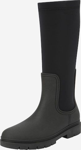 TOMMY HILFIGER Gummistiefel in Schwarz: predná strana