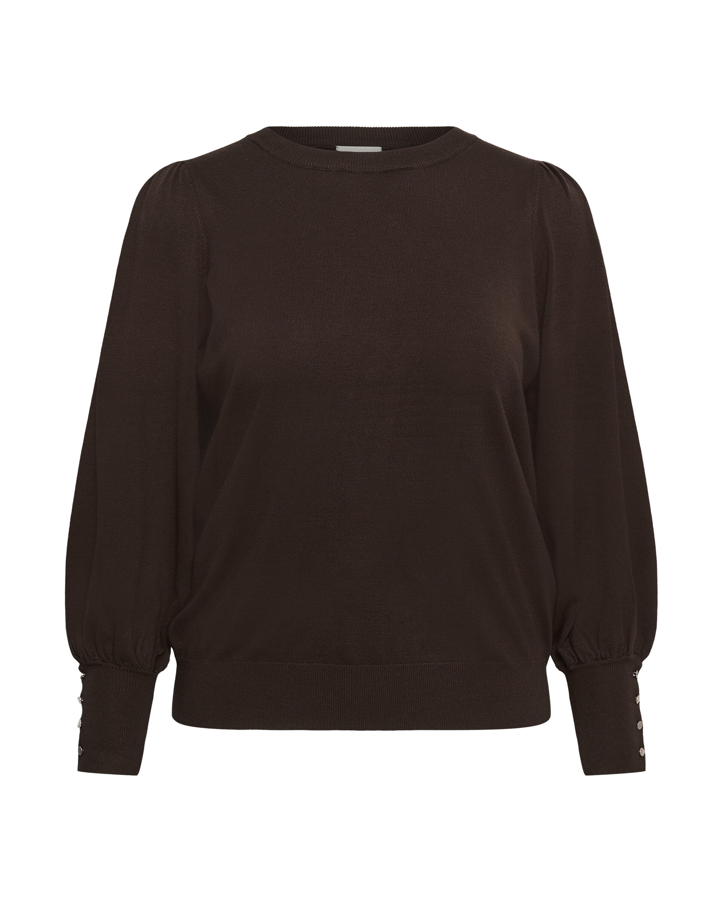 KAFFE CURVE Sweater in Brown: front