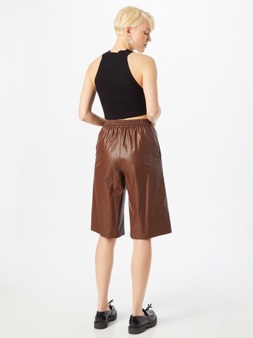 Sisley Wide leg Pants in Brown