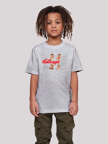 T-Shirt 'Kellogg's Corn Flakes Cereal Box Children Retro' F4NT4STIC en gris : devant