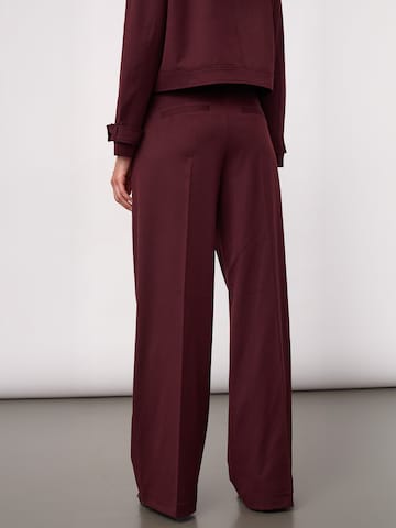 co'couture - Regular Calças ' TerryCC ' em vermelho: atrás